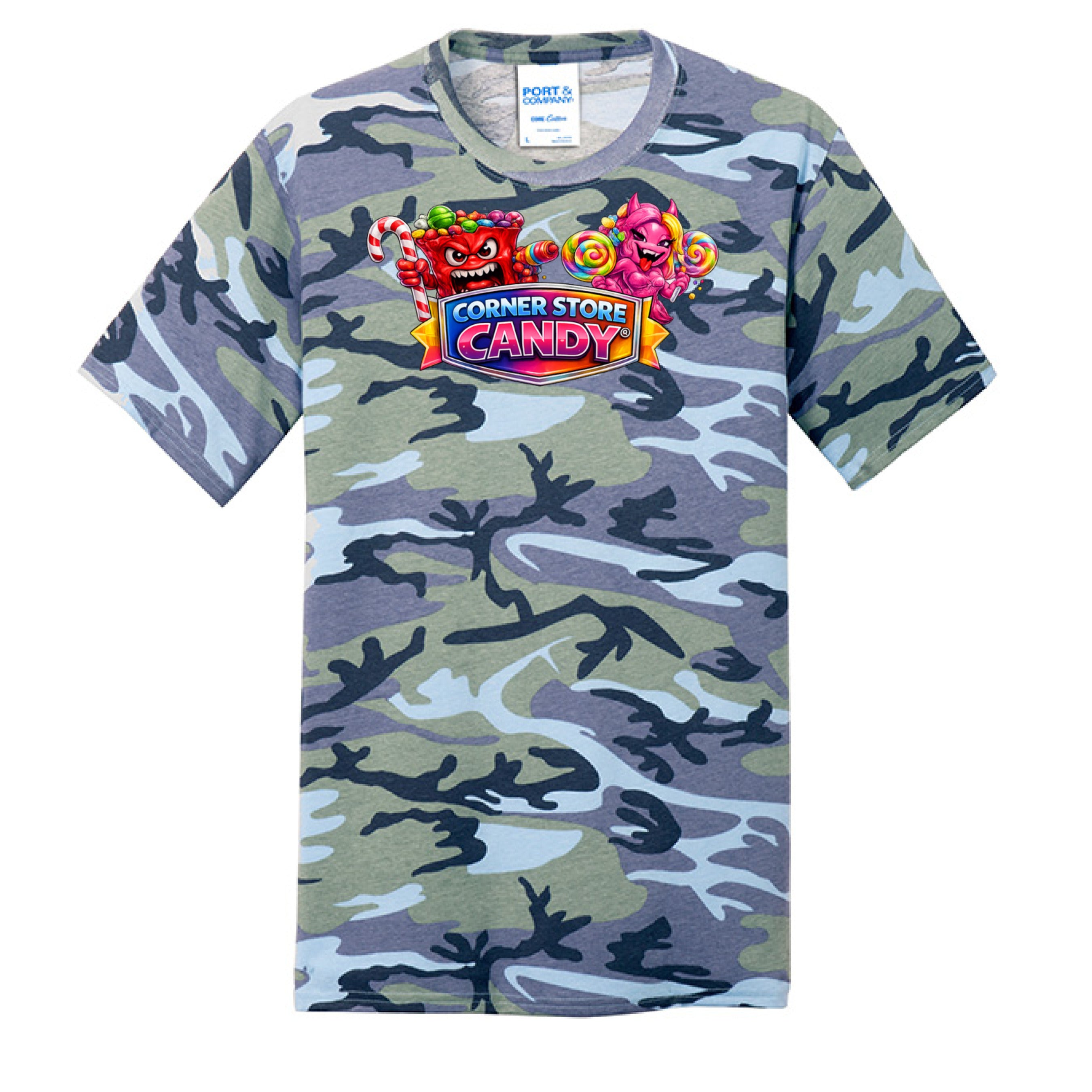 Woodland Blue Camo - FRONT